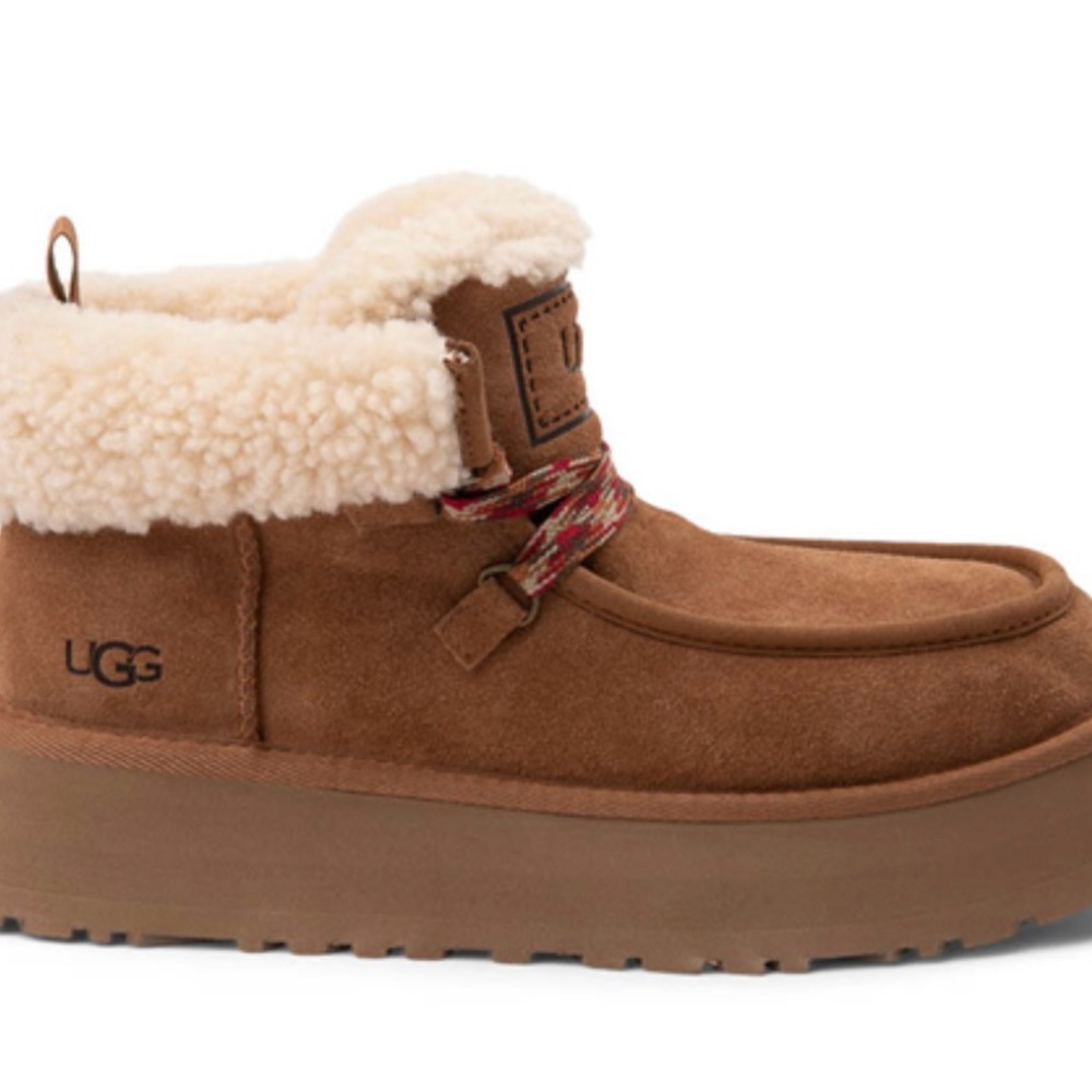 UGG Funkarra Brown Shearling Ankle Boots